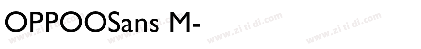 OPPOOSans M字体转换